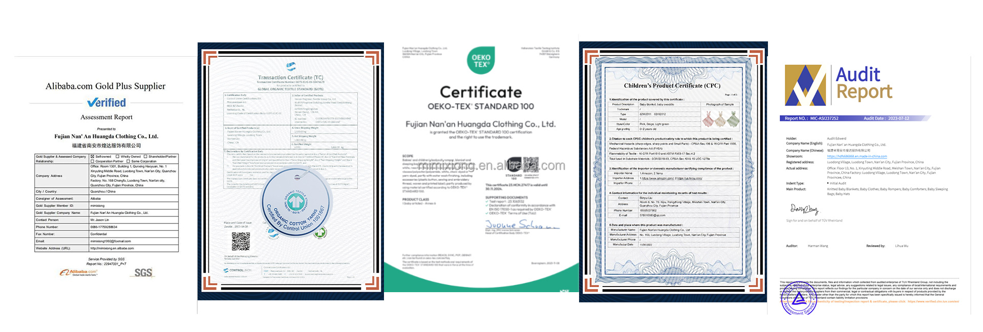 Certifications