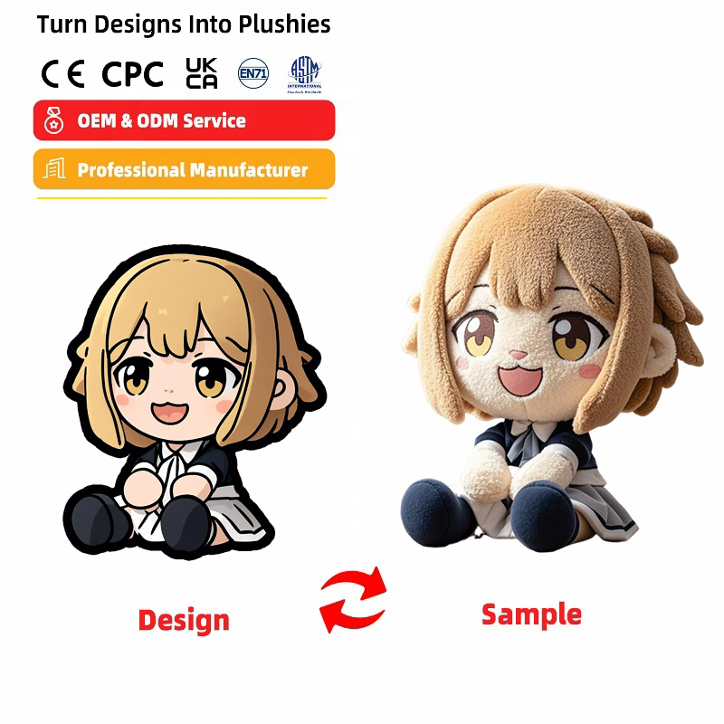 Cute Toy Stuffed Anime Plush Manufacturer Personalized Plush Toy Custom Plush Dolls