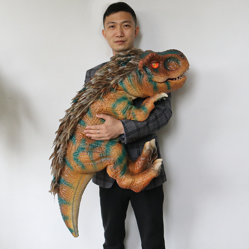 Lifelike Steel Animatronic Dinosaur Puppet with Educational Features for Youth (15-35 Years) Indoor/Outdoor Use