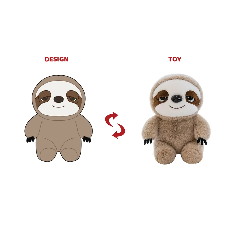 Low MOQ Custom Sloth Plush Toy Holiday Gift