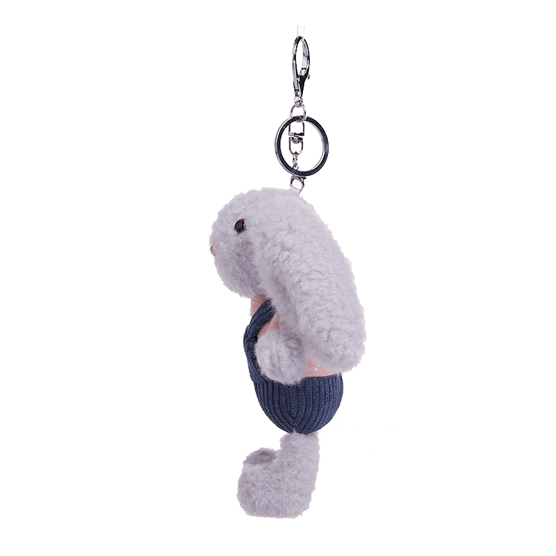 Plush Bunny Keychain Rabbit Plush Key Chain Stuffed Animals Ornaments Pendant Backpack Clip,Pink 17cm, Plush Toys Key Chain