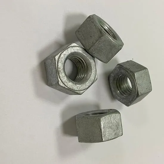 Porca Hexagonal ASTM A194 Gr 2h Porca de Travamento HDG com Cera Azul