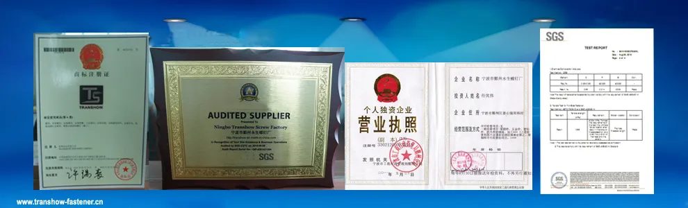 Certificados de qualidade internacional do produto