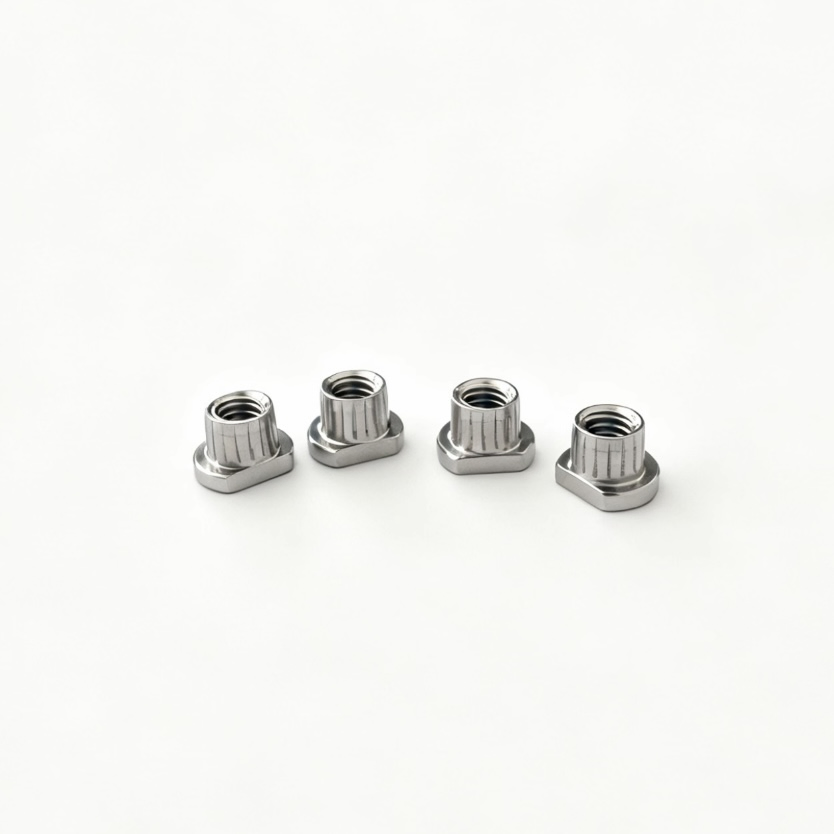 SUS321 Rebite de Aço Inoxidável com Estrias M4 Parafuso Não Padrão Usinado em CNC