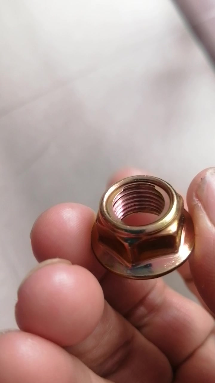 Porcas galvanizadas coloridas anti-afrouxamento fixadores