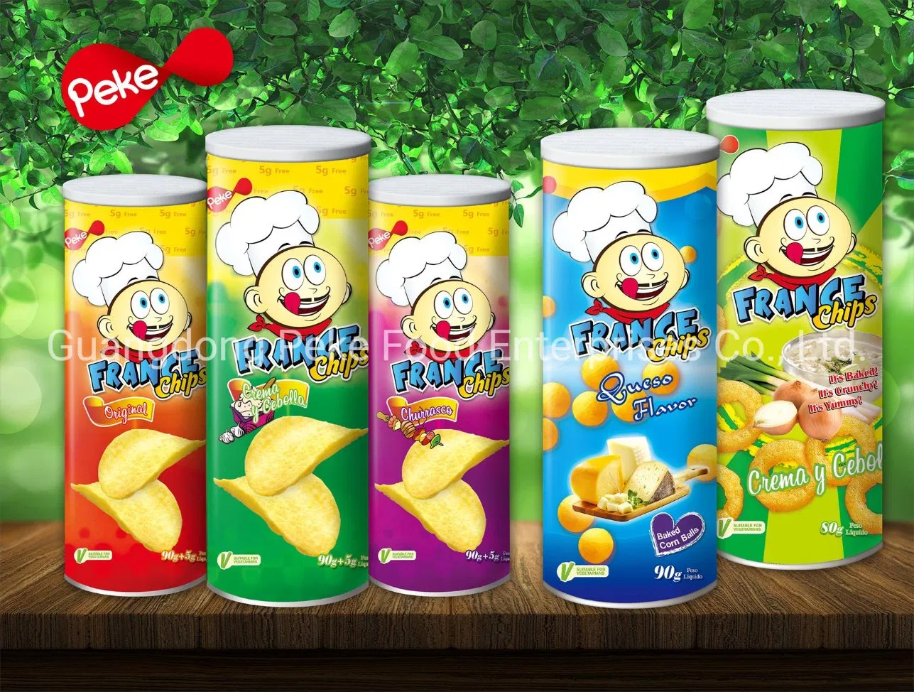 60g Snacks de Lata Bolas de Queijo Anéis de Frango Anéis Super Bolas Chill Palitos de Wasabi Palitos de Queijo, Tamanho do Varejista com Designs Atraentes (Design Grátis)