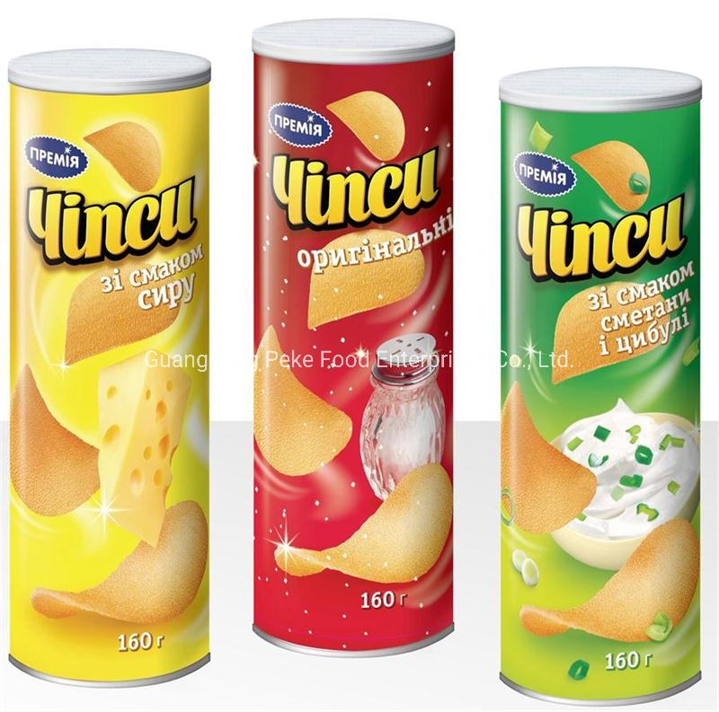 Óleo de girassol com chips de grão-de-bico, chips de lentilha, chips de cereal, chips de tortilla (Halal/BRC/HACCP/ISO) com menor teor de gordura saturada como um lanche substancial
