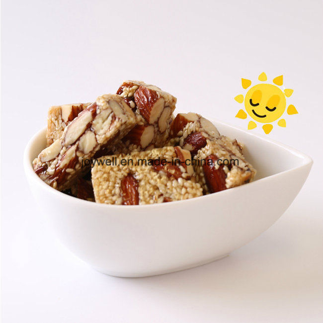 Lanche saudável popular de grãos dentro de gergelim e amêndoa com preço acessível
