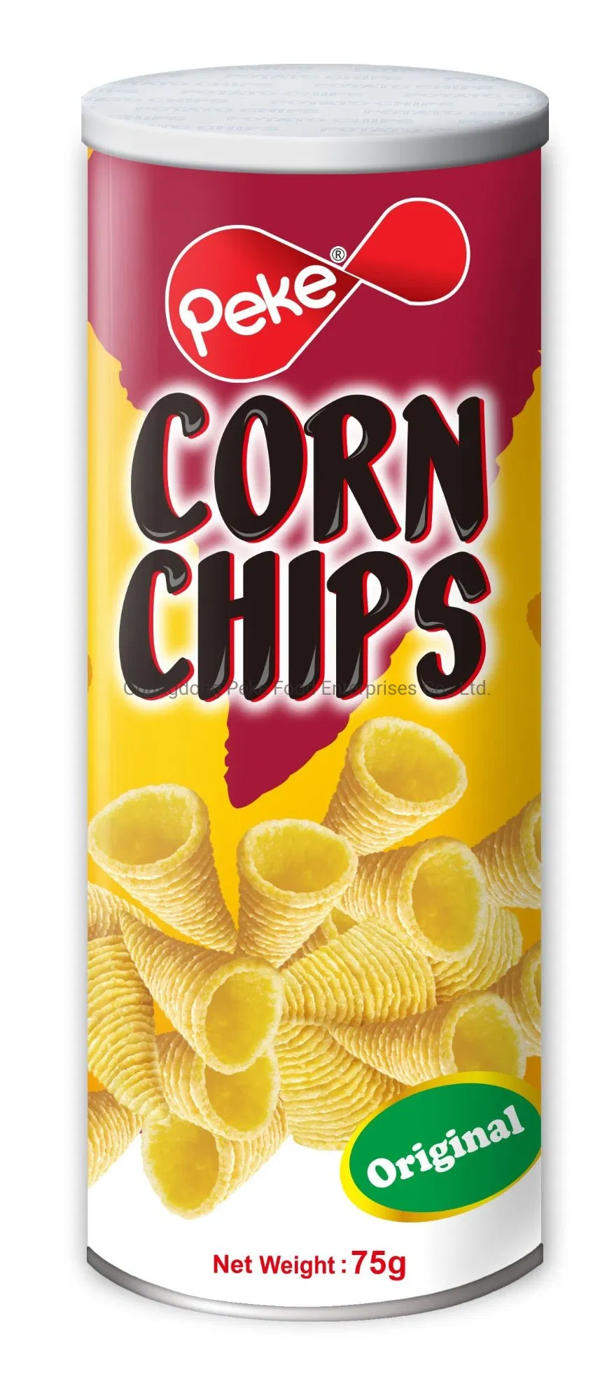 Alimentos Mercearia FMCG Lanches Snacks de Milho Extrudados Lanches Mais Saudáveis Mini Chips de Milho