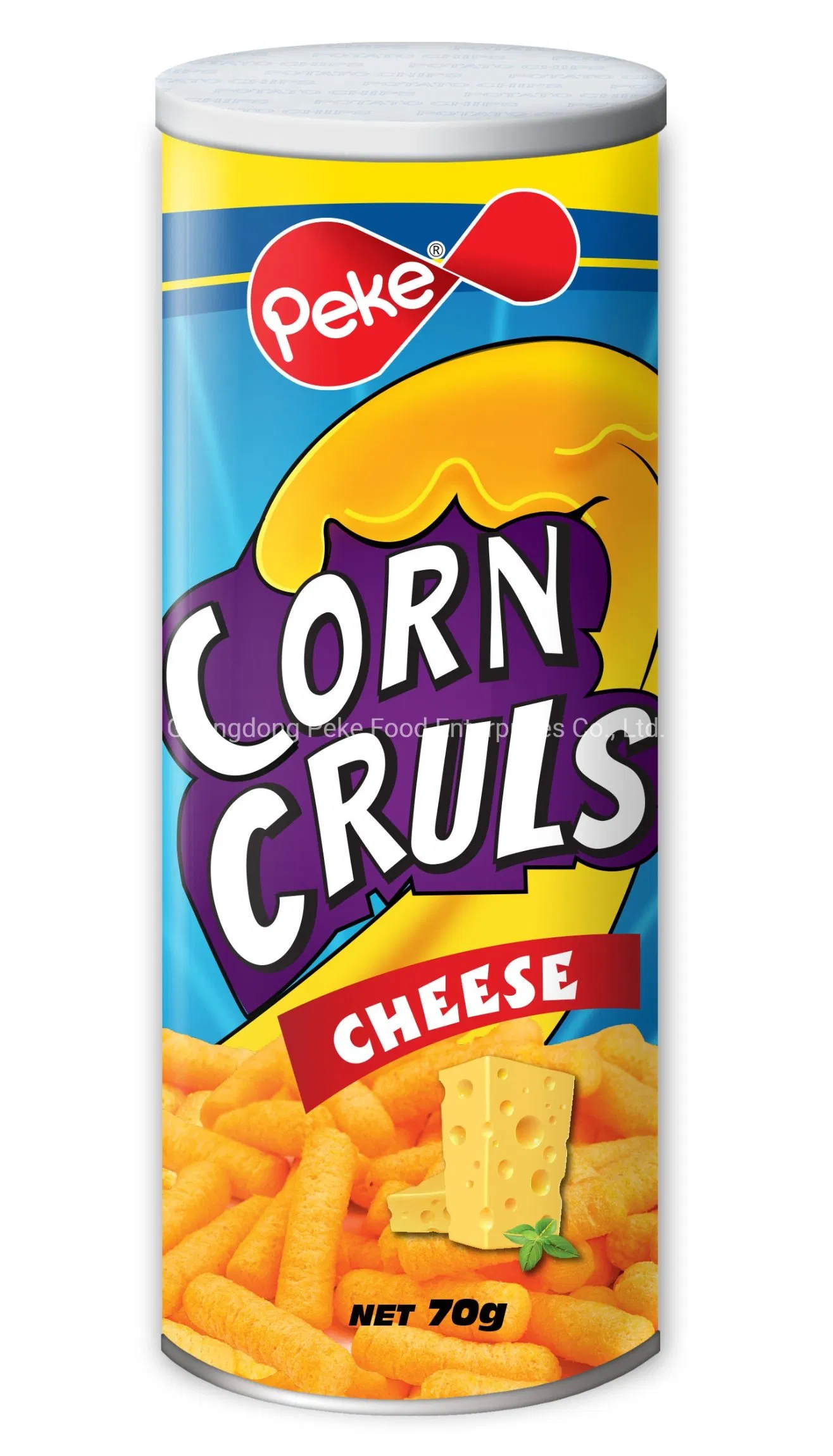 Alimentos Mercearia FMCG Lanches Snacks de Milho Extrudados Lanches Mais Saudáveis Anéis de Queijo