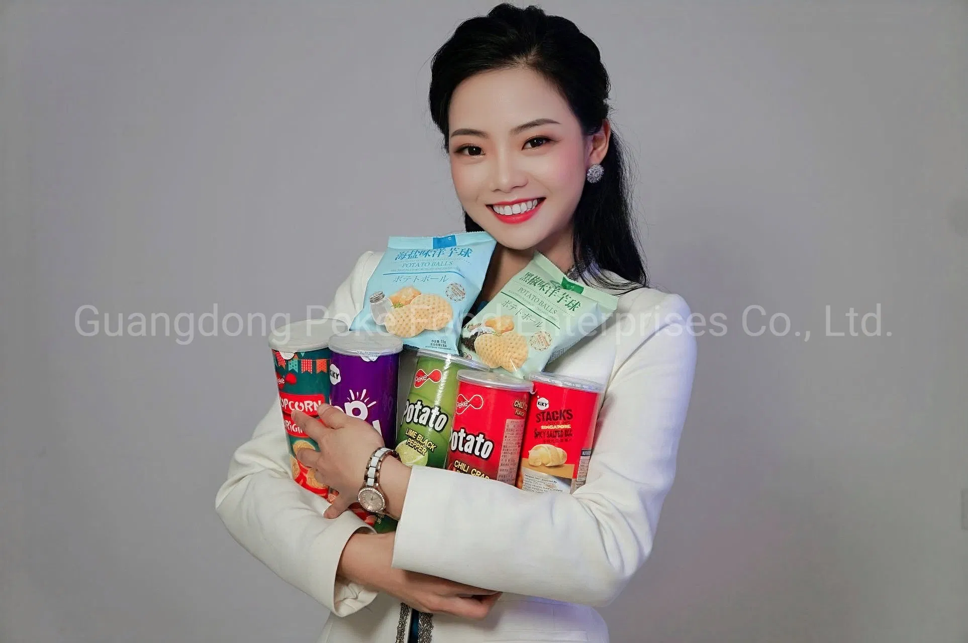 Snacks de Milho Assados com Personalização em Qualquer Tamanho com Embalagens