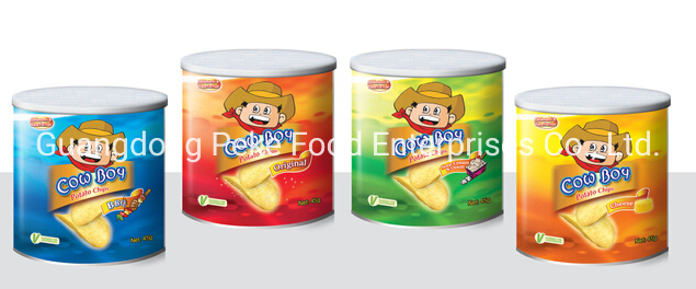 Tamanho Exato da Liderança em Lata de Batatas Fritas: 40g/45g
