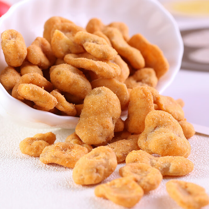 Lanches Casuais Sabor Ovas de Caranguejo com Favas e Sementes de Girassol