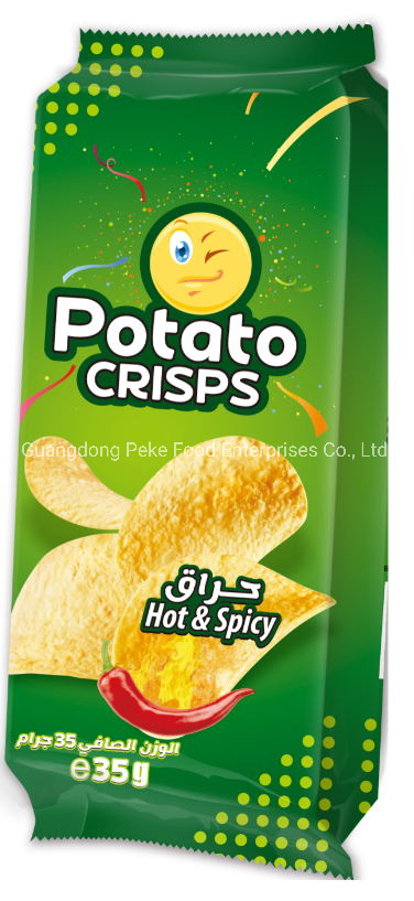 35g Batata Frita (Embalagem fácil para lanche) , Boa venda no mercado árabe e africano. Rápido e crocante, totalmente halal, exatamente como os muçulmanos exigem