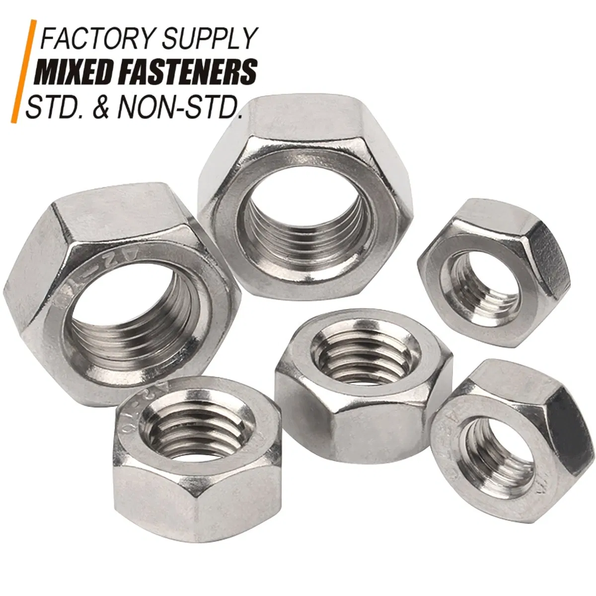 Porca Hexagonal de Aço Inoxidável Pesada GB T 33943 - 2017