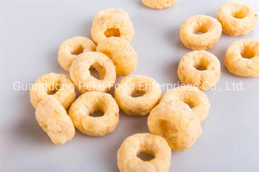 Bolas de Milho Assadas Anéis de Milho Palitos de Milho Snacks Extrudados com Baixo Fat,100% Não Frito, Snacks Mais Saudáveis com Embalagem de Tubo em Pacote a Granel para Fornecimento (HACCP/BRC/ISO/HALAL)