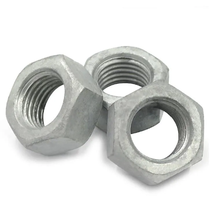 Porca Hexagonal ASTM A194 Gr 2h Porca de Travamento HDG com Cera Azul