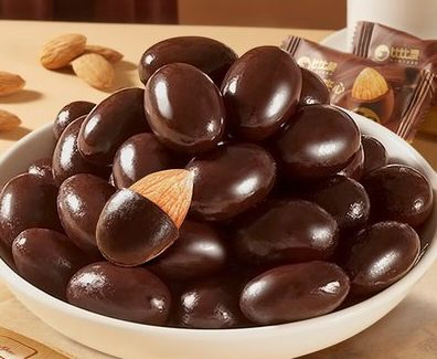 Snack Crocante de Amêndoas Cobertas com Chocolate Halal BRC