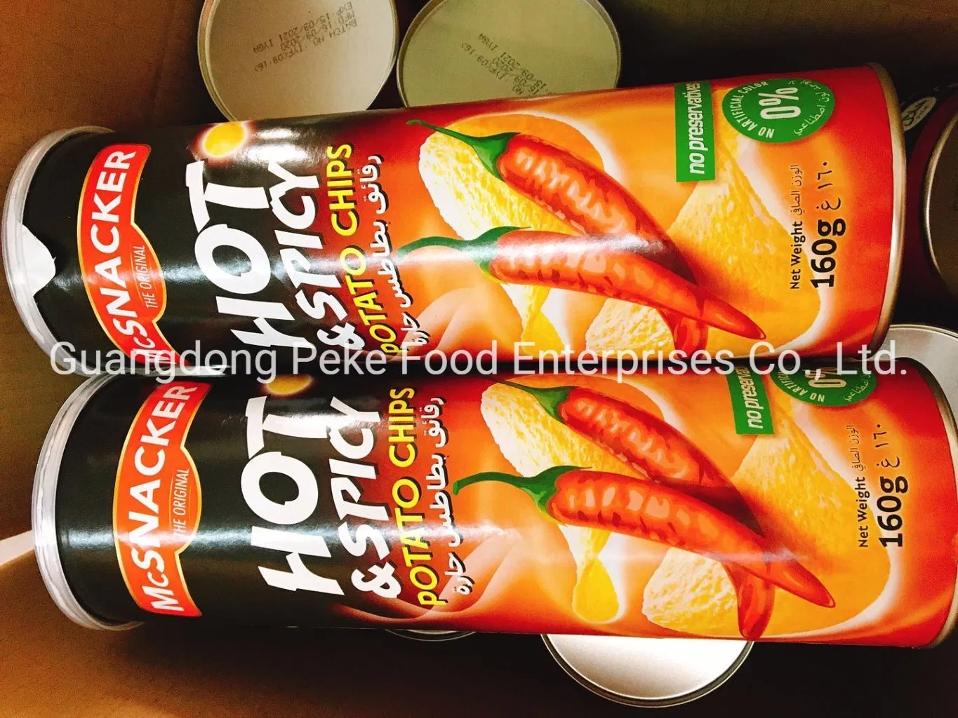 Batatas fritas Great Value em lata (padrão premium com qualquer tamanho)