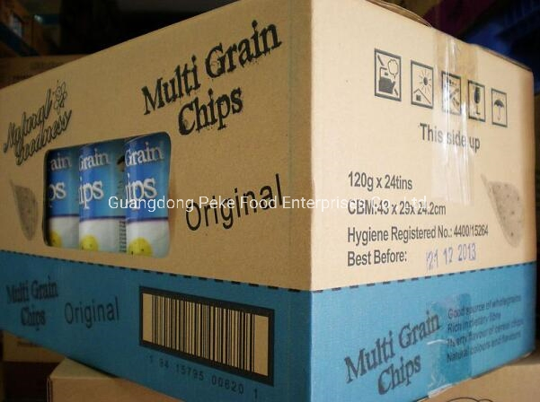 Óleo de girassol com chips de grão-de-bico, chips de lentilha, chips de cereal, chips de tortilla (Halal/BRC/HACCP/ISO) com menor teor de gordura saturada como um lanche substancial