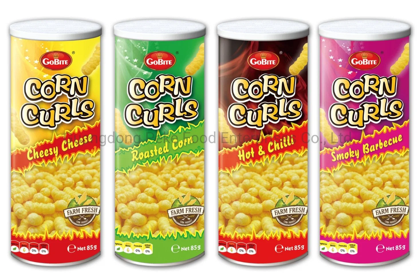 Lanches Assados - Curls de Milho Não Fritos (Alimento Verde)