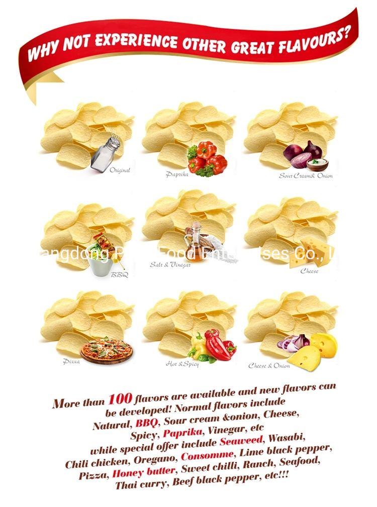 Desenhe os rótulos de suas batatas fritas e snacks com várias embalagens (marca própria)