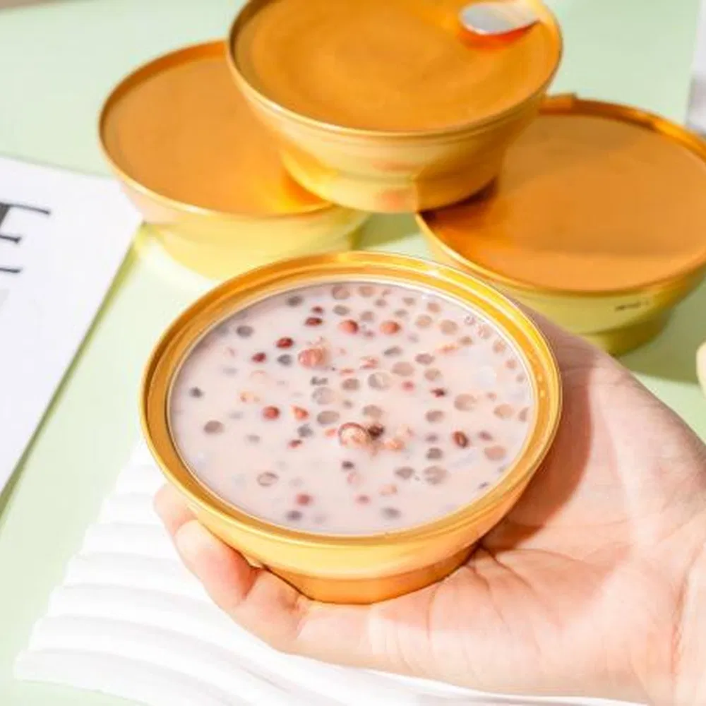 Sobremesa de Leite com Feijão Vermelho e Sagu 168g Pronta para Comer Lanche Funcional com Proteína Vegetal e Fibra Baixo em Açúcar Rótulo Limpo Comida Confortável para Nutrição Diária