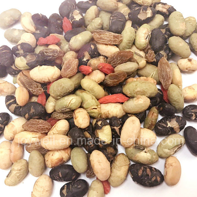 Mistura de Lanche de Frutas Goji Secas, Uva Passa, Feijão Preto Torrado e Edamame