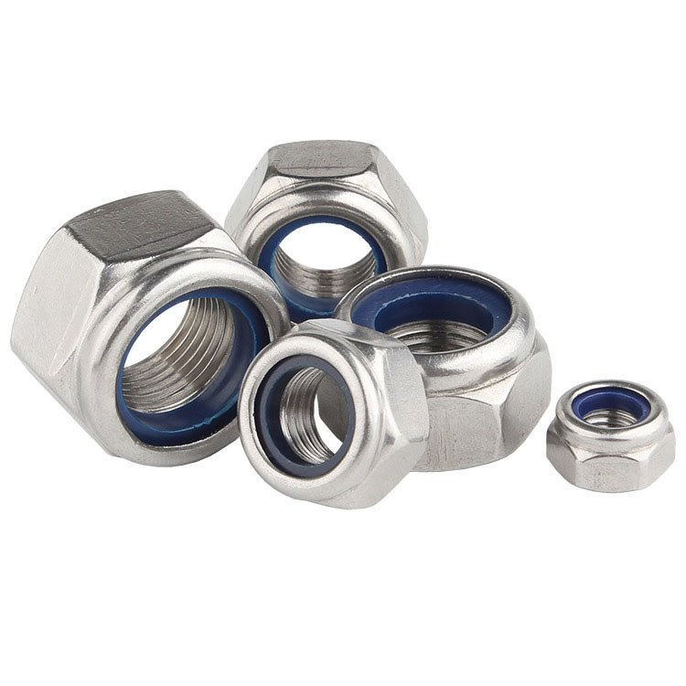 Porca de Aço Inoxidável 304 de Nylon Antifuga
