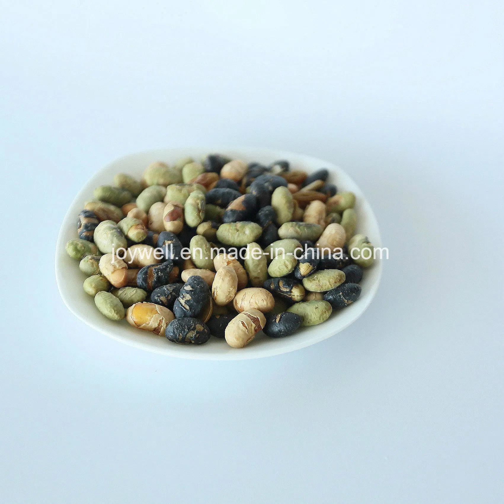 Mistura de Snacks Saudáveis de Soja Torrada, Feijão Preto, Edamame e Uva Passa com Baga Goji