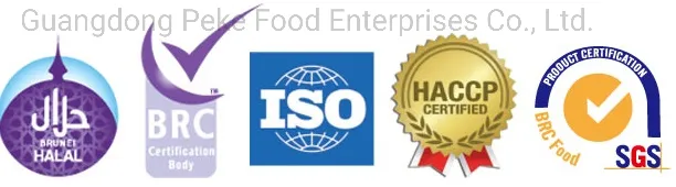 Certificações BRC HALAL FDA