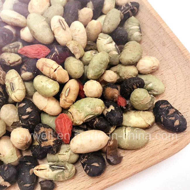 Mistura de Lanche de Frutas Goji Secas, Uva Passa, Feijão Preto Torrado e Edamame