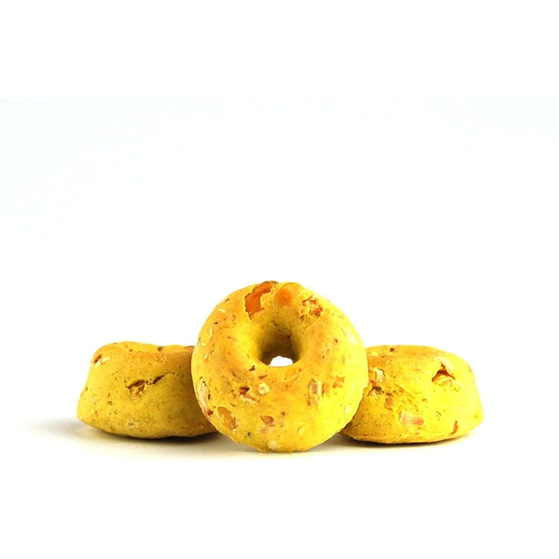 Anéis de Germem de Milho Mini Assados Biscoitos Naturais Saudáveis 500g Petisco para Cães