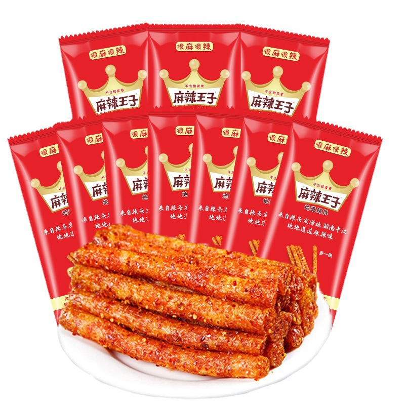 Snacks de Feijão Príncipe Picante com Sabor Especial Chinês Assados com Wasabi 10kg Caixa Malawangzi