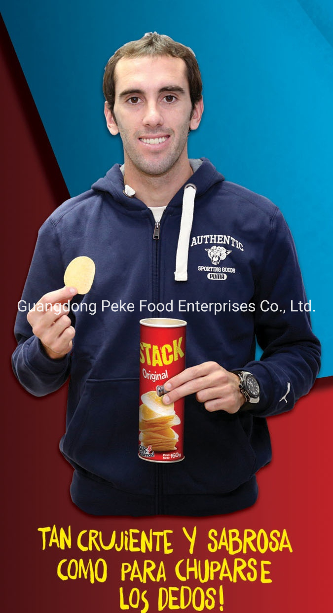 Chips em tubo com 140g/130g/120g/110g/100g OEM/ODM Fmcg