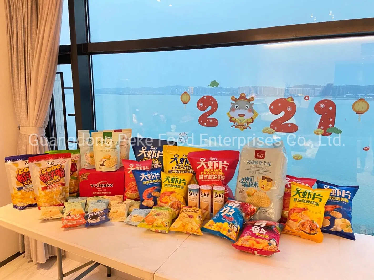 Lanches de Alimentos Batatas Fritas Lanches de Milho Assados Crocante Mordida-Tudo em Natural