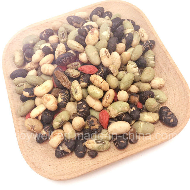 Mistura de Lanche de Frutas Goji Secas, Uva Passa, Feijão Preto Torrado e Edamame