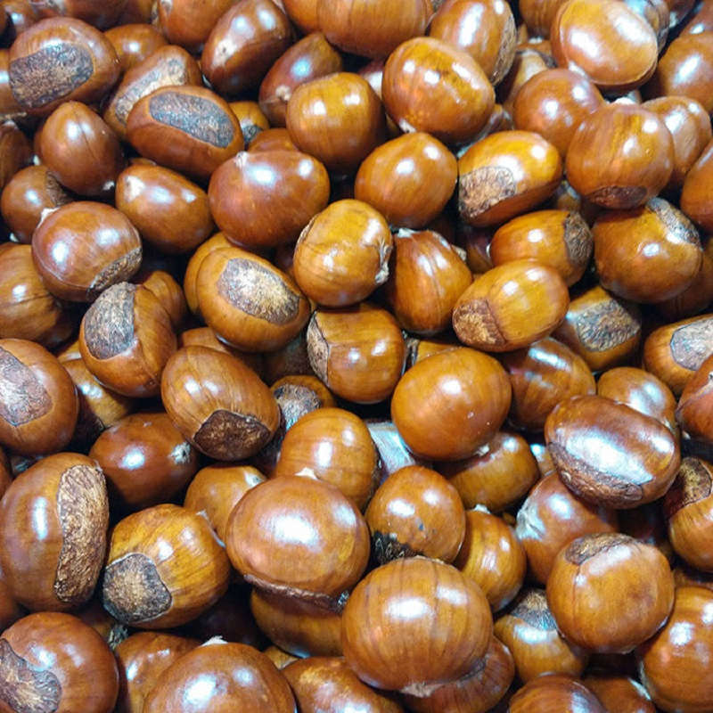 Lanches de castanhas assadas descascadas inteiras para varejo por atacado