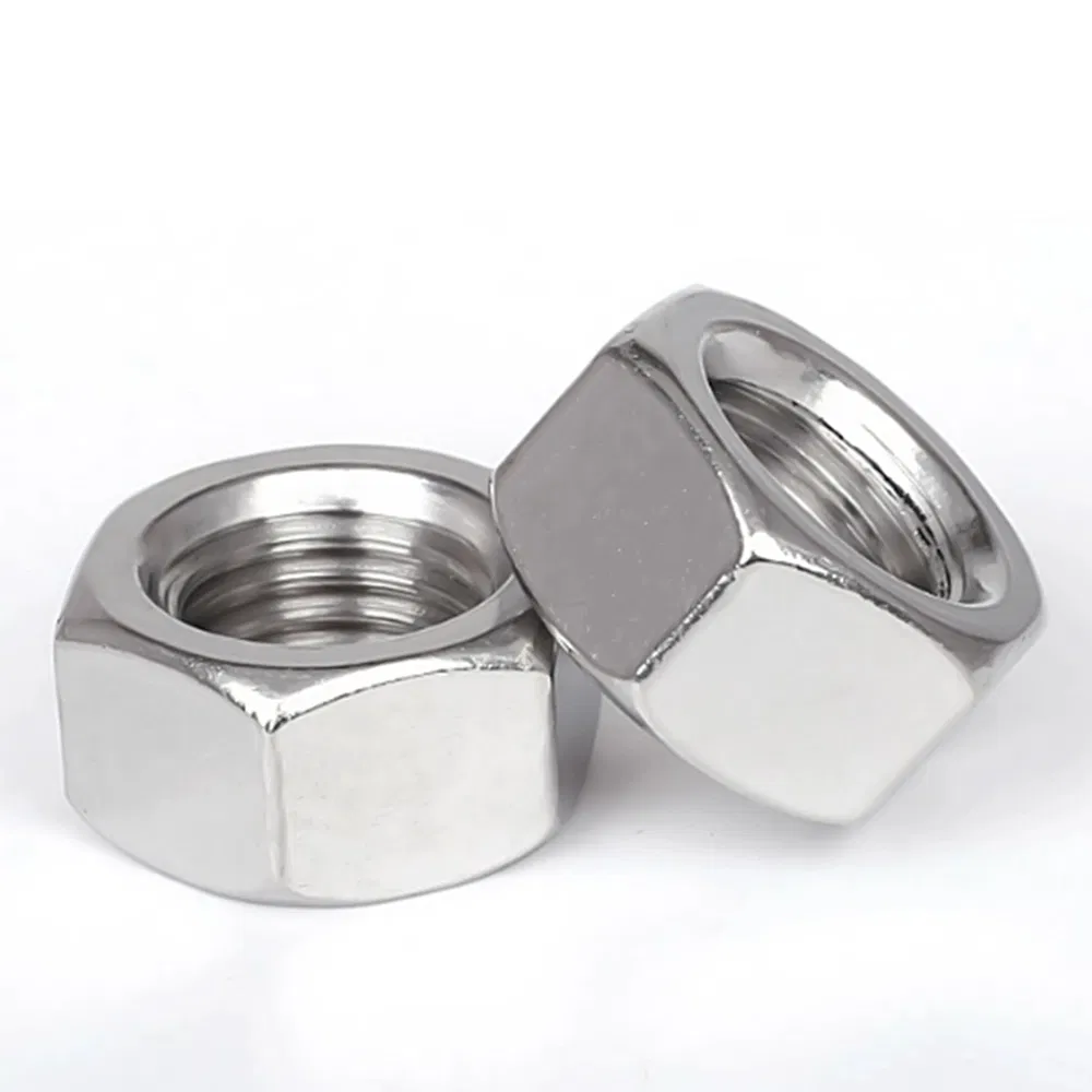 Aço Carbono M8 M10 M16 Grau 4.8 8.8 10.9 12.9 DIN 934 Porca Hexagonal