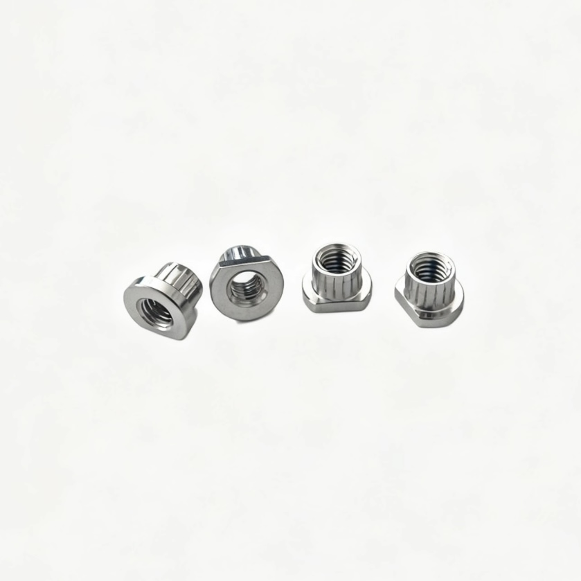 SUS321 Rebite de Aço Inoxidável com Estrias M4 Parafuso Não Padrão Usinado em CNC