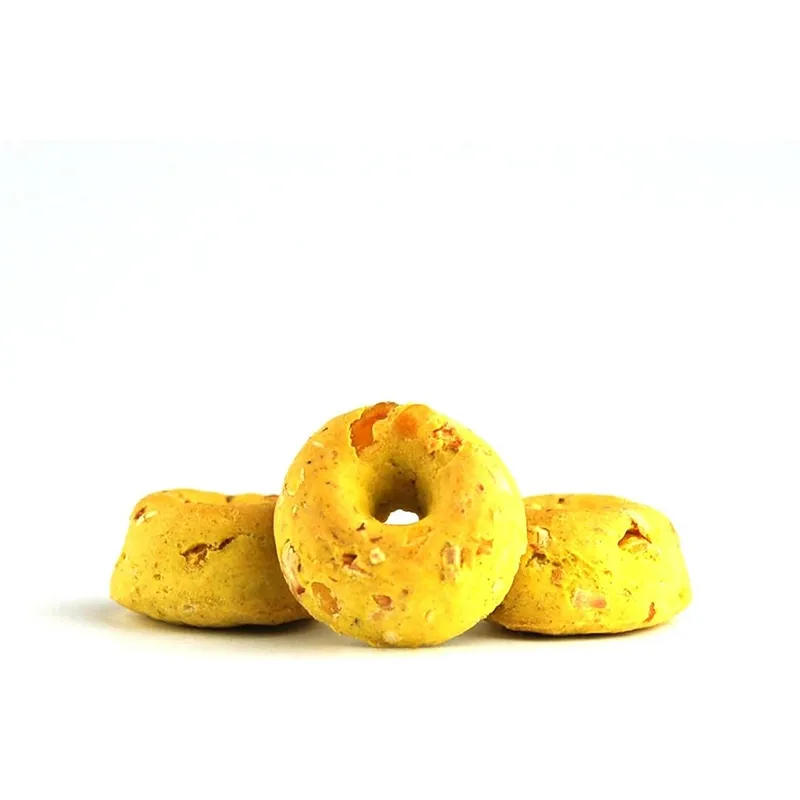 Anéis de Germem de Milho Mini Assados Biscoitos Naturais Saudáveis 500g Petisco para Cães