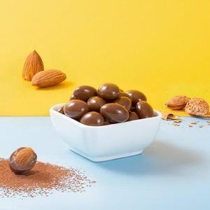 Snack Crocante de Amêndoas Cobertas com Chocolate Halal BRC