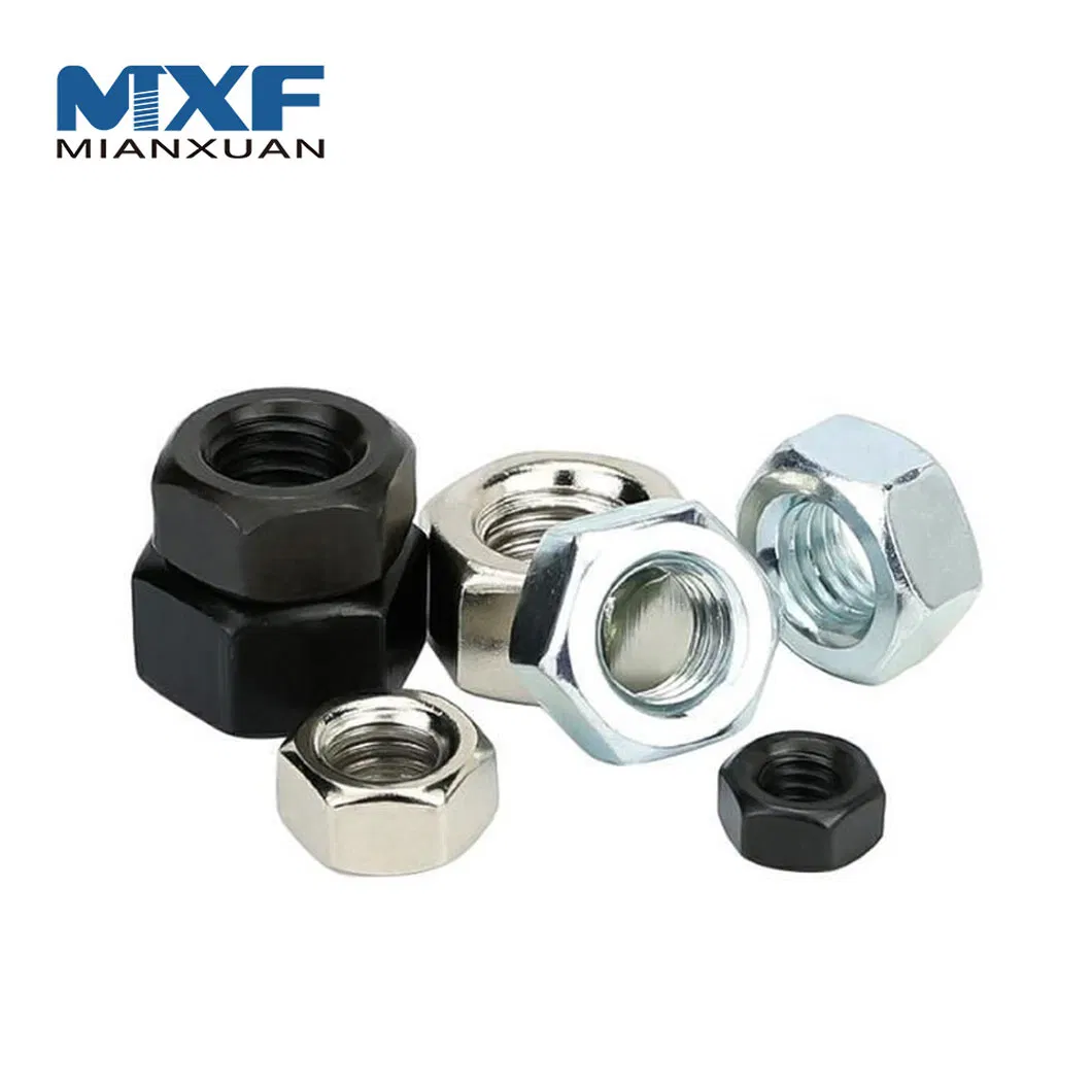 China Fixador ASME / ANSI 18.2.2 M10 DIN 934 Parafuso de Latão Carbono Aço Inoxidável Porca M12 Porca Hexagonal Cabeça Hex M8 Preço DIN934