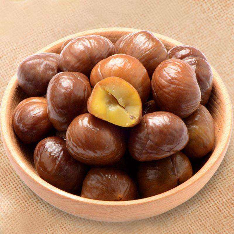 Castanha descascada assada congelada IQF à venda, alimento saudável, lanche para dieta de alta qualidade