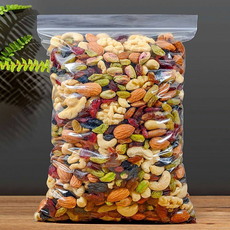 Mistura de Nozes Torradas Exóticas Nozes Amêndoas Castanhas Lanches Nutritivos em Lata Dura