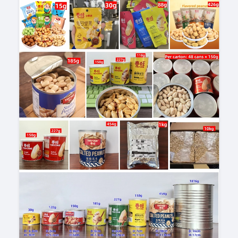 Marca Chunwang Mistura de Nozes Certificadas Halal Lanche Saudável