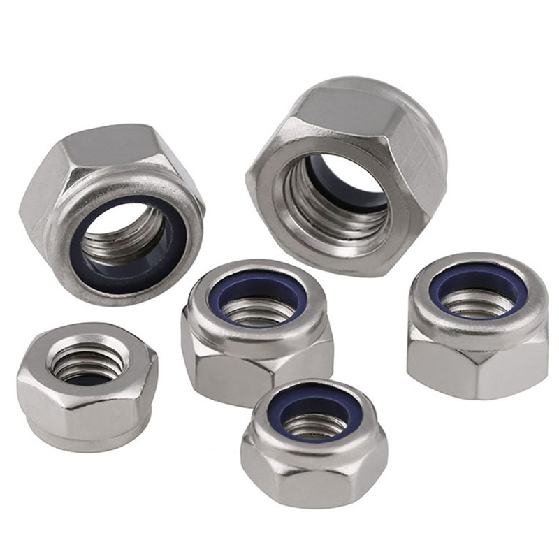 Porca de Aço Inoxidável 304 de Nylon Antifuga
