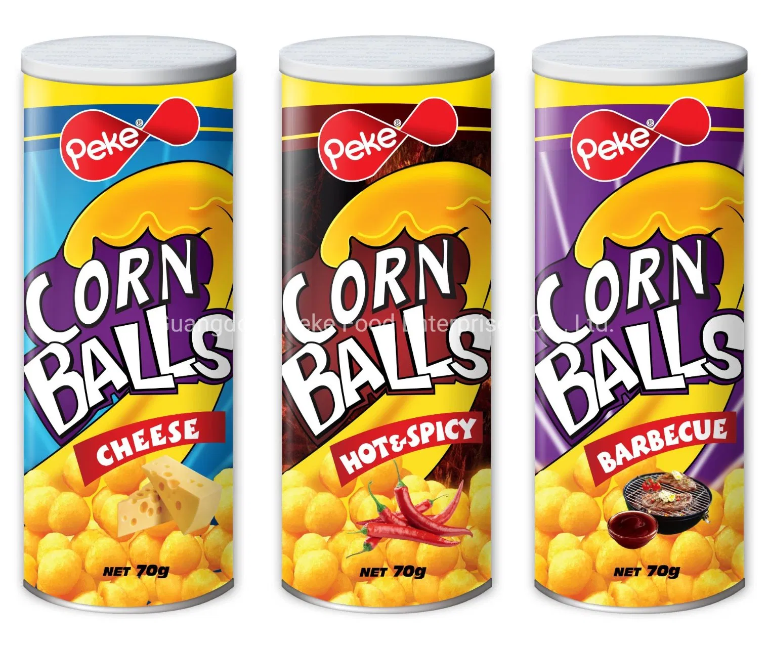 Alimentos Mercearia FMCG Lanches Snacks de Milho Extrudados Lanches Mais Saudáveis Bolinhas de Queijo