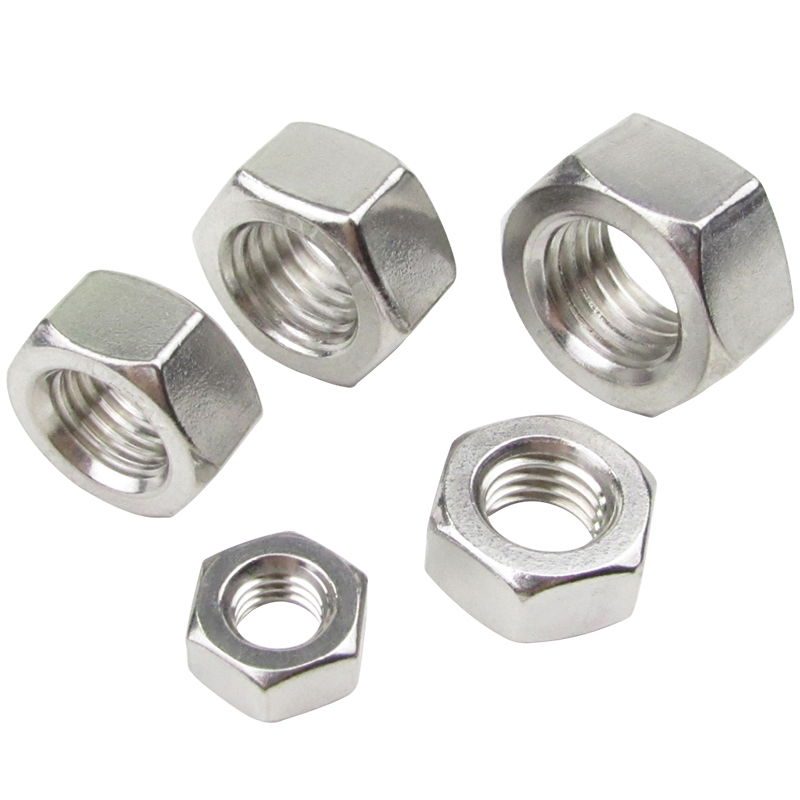 Parafuso de Alta Qualidade DIN934 Porca Hexagonal SS304 SS316 Porca Hexagonal de Aço Inoxidável
