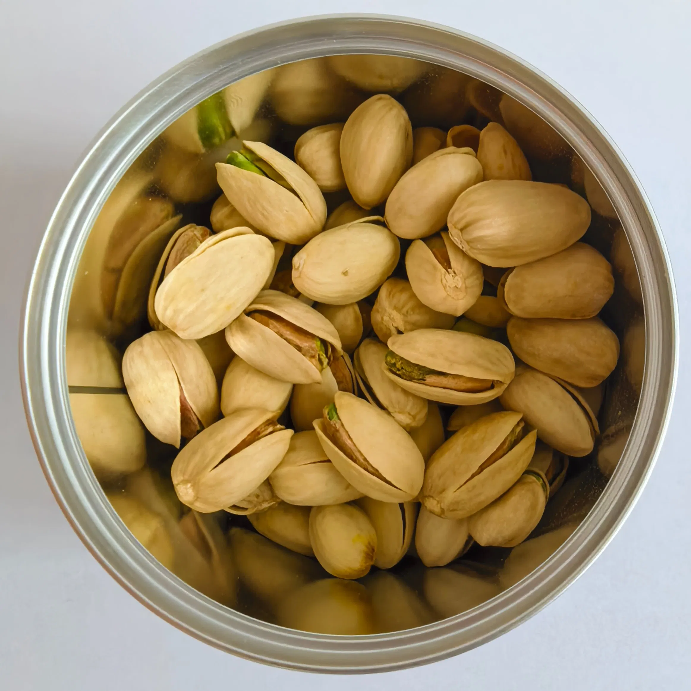 Pistache Torrado Halal HACCP 120g Caixa de Lata Conformidade UE Grau Alimentar dos EUA Venda Direta da Fábrica Nozes Pistache Salgado